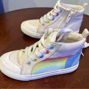Cat & Jack Kids Sneakers with Rainbow Design